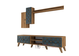 CLASS S, obývací stěna, ořech / chalcedony vzor