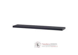 P-002 GREY2, polička nástěnná 120cm, tmavě šedá