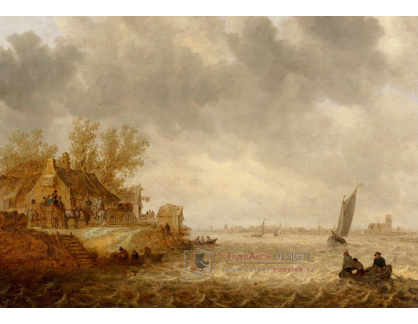 A-2271 Jan van Goyen - Pohled na Dordrecht z Papendrechtu
