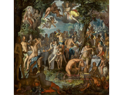 A-6722 Joachim Wtewael - Svatba Pelea a Thetis