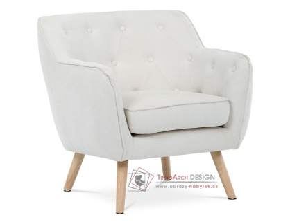 AK-333 WT2, čalouněné křeslo, přírodní / látka bílá