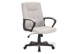 LANDIS, kancelářské křeslo, látka světle šedá