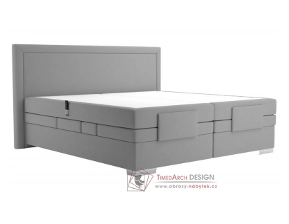 MARGO, čalouněná postel s elektrickým polohováním 180x200cm box-spring, výběr provedení
