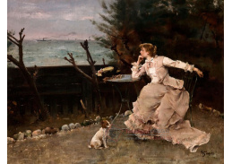 A-1631 Alfred Stevens - V hlubokém zamyšlení