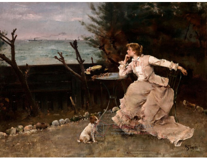 A-1631 Alfred Stevens - V hlubokém zamyšlení