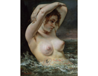 VSO1461 Gustave Courbet - Žena ve vlnách