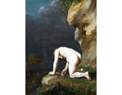 XV-358 Cornelis van Poelenburch - Bohyně Calypso zachránňující Odysseuse
