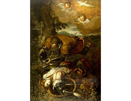 XV-405 Domenico Tintoretto - Křest Clorinda