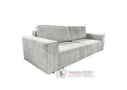 HARPERA BIG SOFA, pohovka rozkládací, látka Poso 555 světle šedá