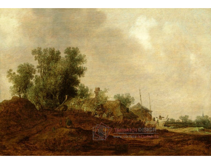 A-7477 Jan Van Goyen - Krajina se statkem a cestovateli