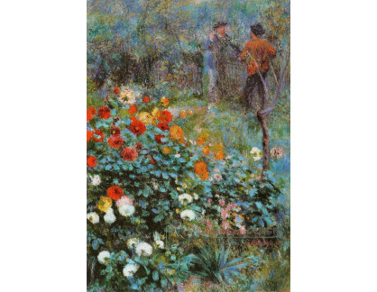 VR14-303 Pierre-Auguste Renoir - Zahrada v ulici Rue Cortot v Montmartre