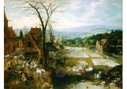 BRG-250 Jan Brueghel a Joos de Momper - Trh a prádlo ve Flandrech