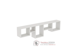 AMANOS, nástěnná police, bílá