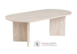 SABLE, konferenční stolek 119x60, traventin