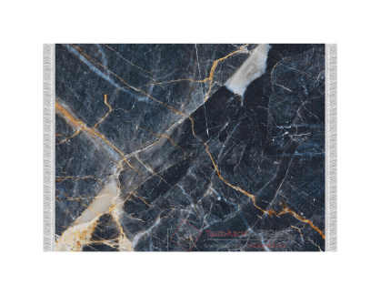 RENOX 1, koberec 80x200cm, černý mramor / vzor