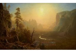 A-8143 Albert Bierstadt - Yosemitské údolí, Glacier Point Trail