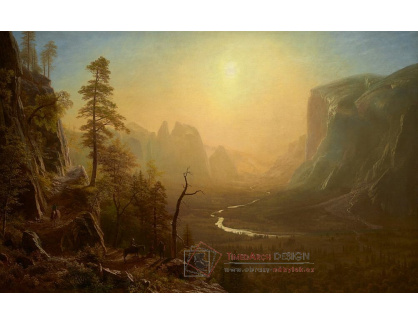 A-8143 Albert Bierstadt - Yosemitské údolí, Glacier Point Trail