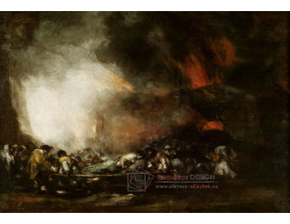 D-6284 Francisco de Goya - Požár nemocnice