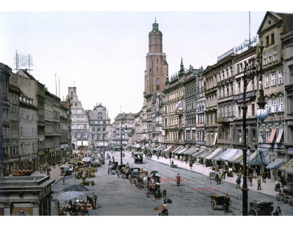 Fotochrom VF 44 Tržní náměstí ve Wrocławi, Polsko