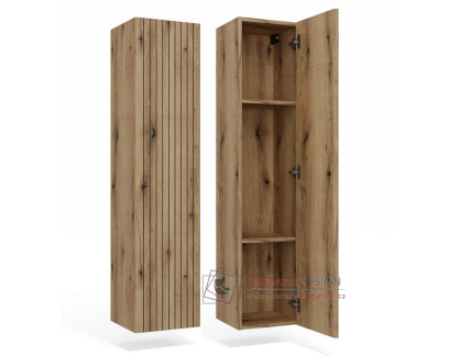 TORIO, závěsná koupelnová skříňka 1-dveřová, dub evoke