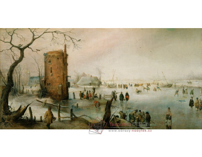 A-2588 Hendrick Avercamp - Bruslení v blízkosti města