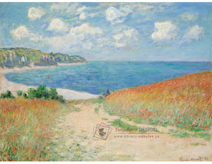 A-3389 Claude Monet - Cesta v pšeničných polích v Pourville