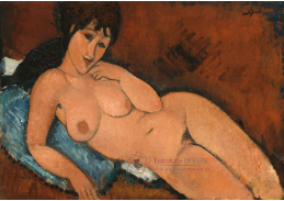 D-6990 Amedeo Modigliani - Akt na modrém polštáři
