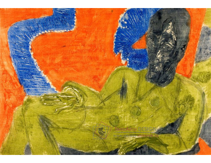 VELK 101 Ernst Ludwig Kirchner - Portrét Otto Muellera