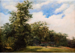 DDSO-1538 Carl Franz Michael Geyling - Letní krajina s lidmi na okraji lesa