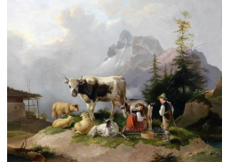 SO IX 447 Joseph Heike - Pastevci v Alpách