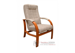 MILOTA, čalouněné křeslo, kalvados / látka Samoa 1 béžová