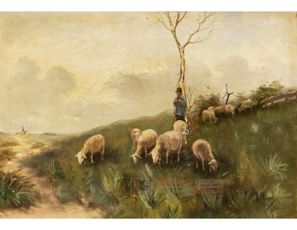 A-1923 Anton Mauve - Pastýř a ovce