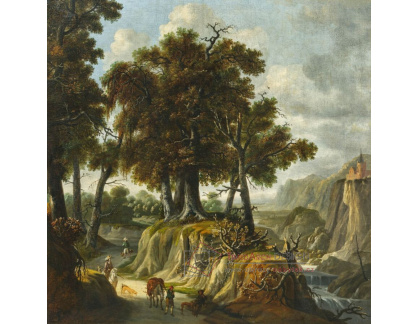 A-8837 Jan Looten - Skalnatá krajina se stromy