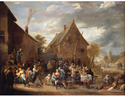 SO XVI-458 David Teniers - Selská svatba