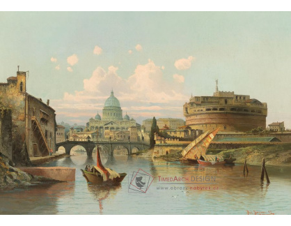 DDSO-5170 Karl Kaufmann - Pohled na Castel Sant Angelo v Římě