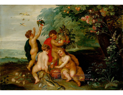 D-8840 Jan Brueghel - Alegorie čtyř prvků