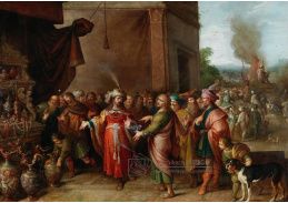 DDSO-1586 Frans Francken - Croesus ukazující Solonovi své bohatství