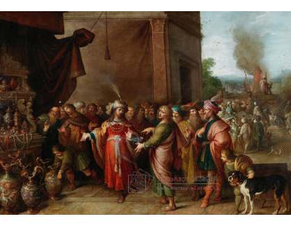 DDSO-1586 Frans Francken - Croesus ukazující Solonovi své bohatství