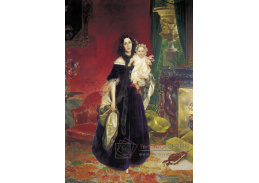 VSO 1211 Karl Briullov - Portrét Marie Arkadijevny Bek s dcerou