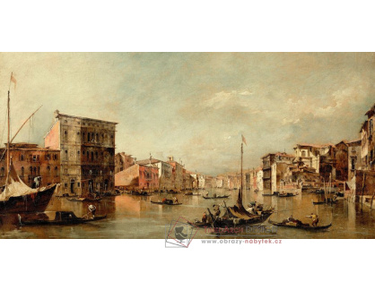 SO XI-488 Francesco Guardi - Grand Canal s Palazzo Bembo, Benátky