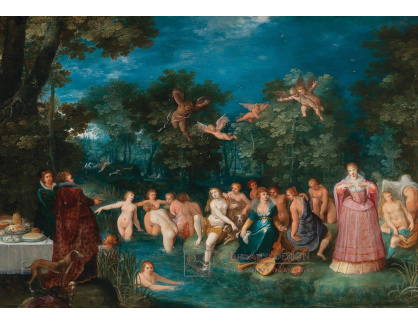 DDSO-3394 Frans Francken - Diana a koupající se nymfy