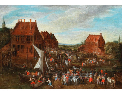 DDSO-3688 Jan Brueghel - Říční krajina s postavami