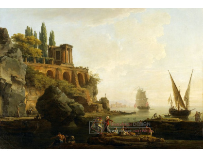 D-7064 Claude Joseph Vernet - Italská přístavní scéna