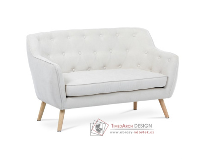 AK-334 WT2, pohovka - 2-sedák, látka bílá