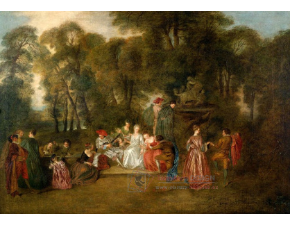 SO XVI-192 Antoine Watteau - Slavnost