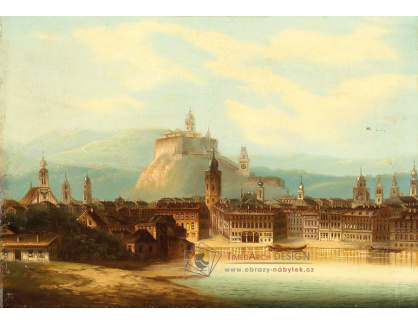 KO VI-458 Johann Wilhelm Jankowsky - Capriccio s výhledem na věž s hodinami