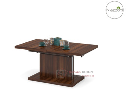 ASTON, rozkládací jídelní - konferenční stůl 120-160-200x80cm, ořech california
