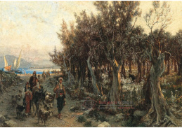 A-8292 Alois Schönn - Olivové háje v zátoce u Trogiru