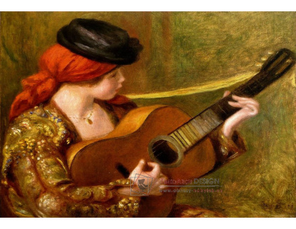 VR14-41 Pierre-Auguste Renoir - Španělská dívka hrající na kytaru