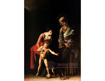 VCAR 46 Caravaggio - Madonna a dítě se svatou Annou